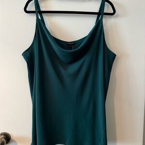 Elegant Green Cowl Neck Women's Top